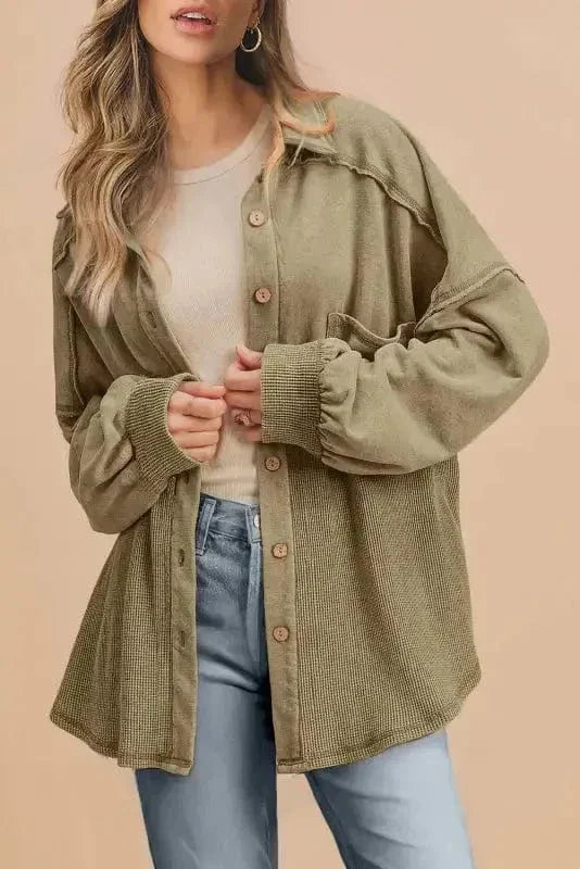 Waffle Knit Harmony Shacket