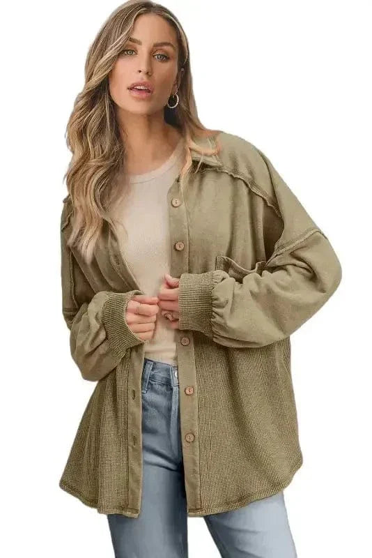 Waffle Knit Harmony Shacket