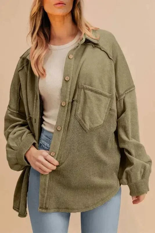 Waffle Knit Harmony Shacket