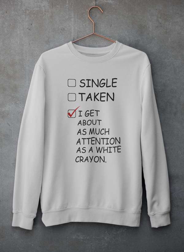 White Crayon Sweat Shirt-1