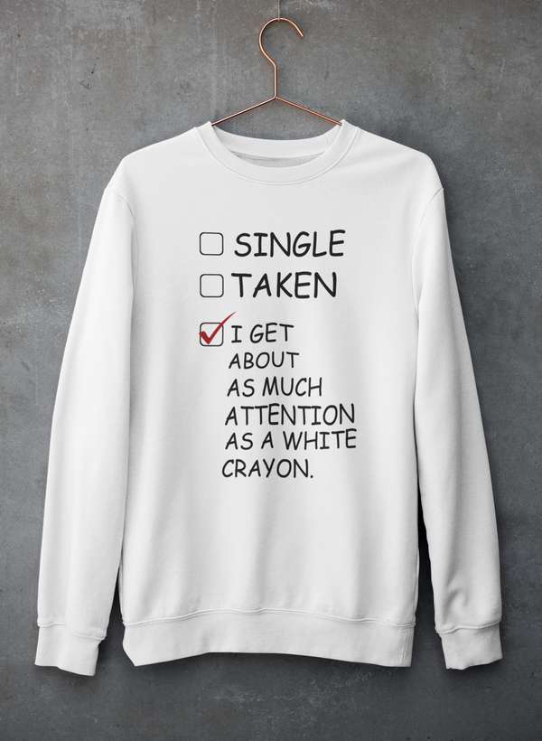 White Crayon Sweat Shirt-2