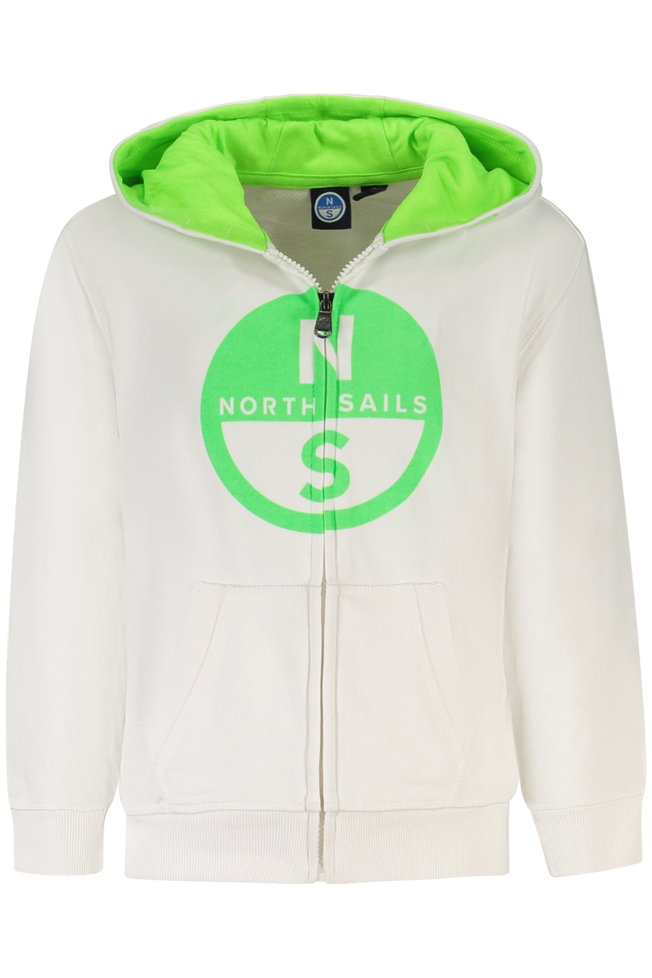 NORTH SAILS KIDS' ZIP-UP SWEATSHIRT WHITE-0