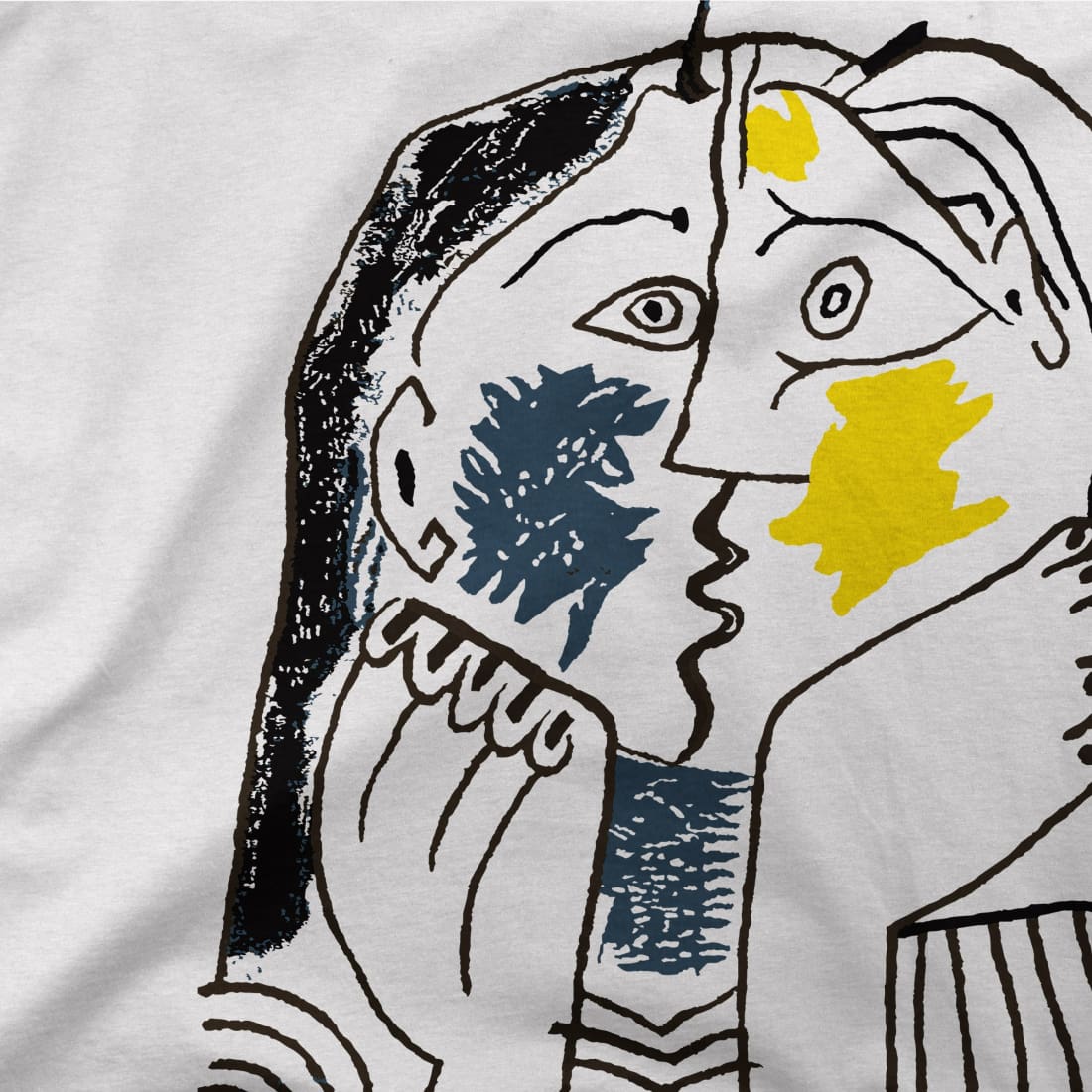 Pablo Picasso The Kiss 1979 Artwork T-Shirt-2