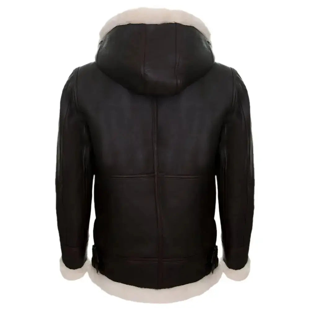 Women’s Hooded Sheepskin B3 Leather Jacket