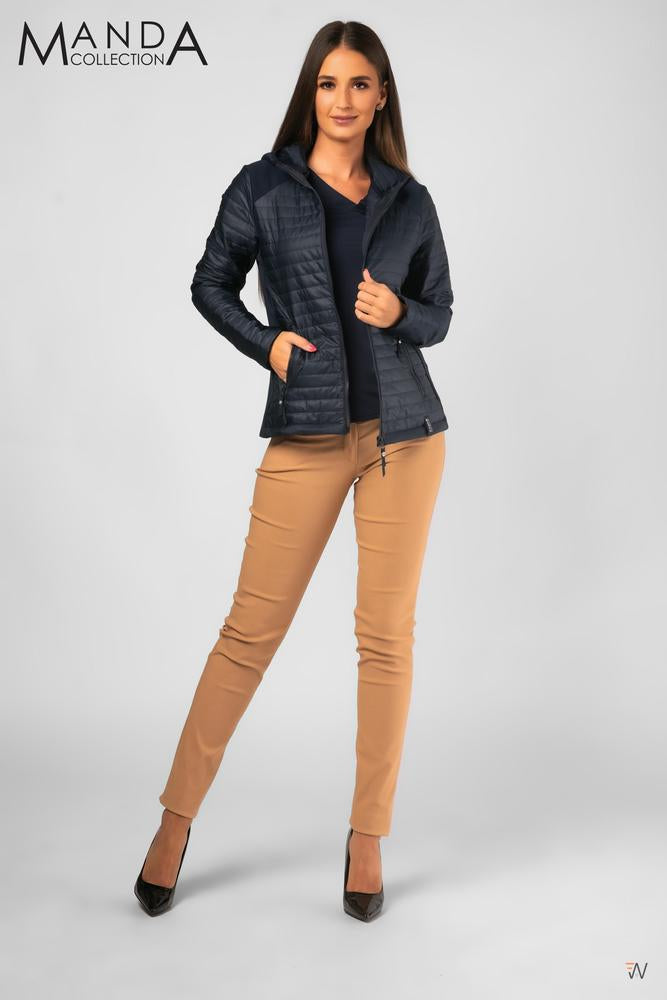 Dark blue quilted jacket