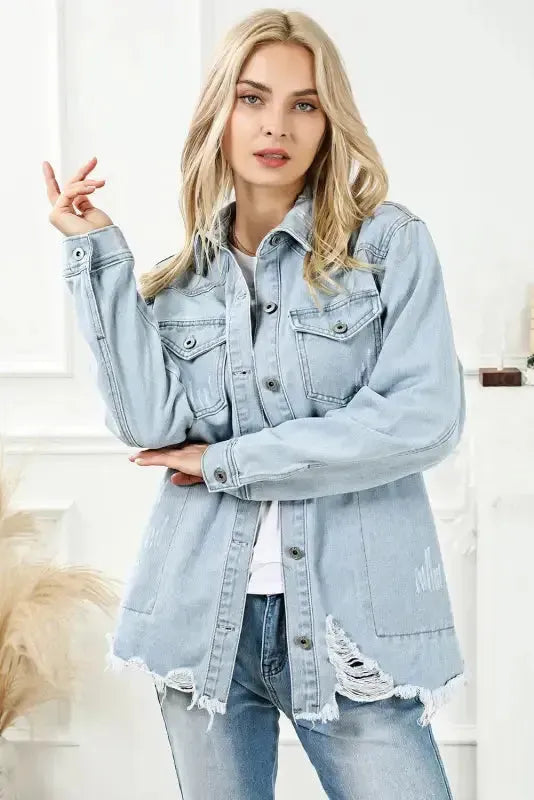 Azure Breeze Denim Jacket