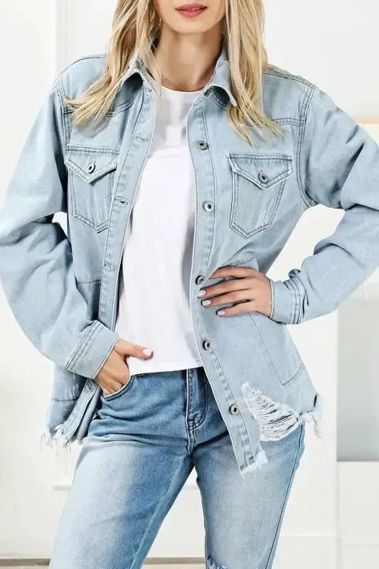 Azure Breeze Denim Jacket