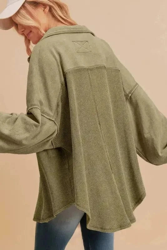 Waffle Knit Harmony Shacket