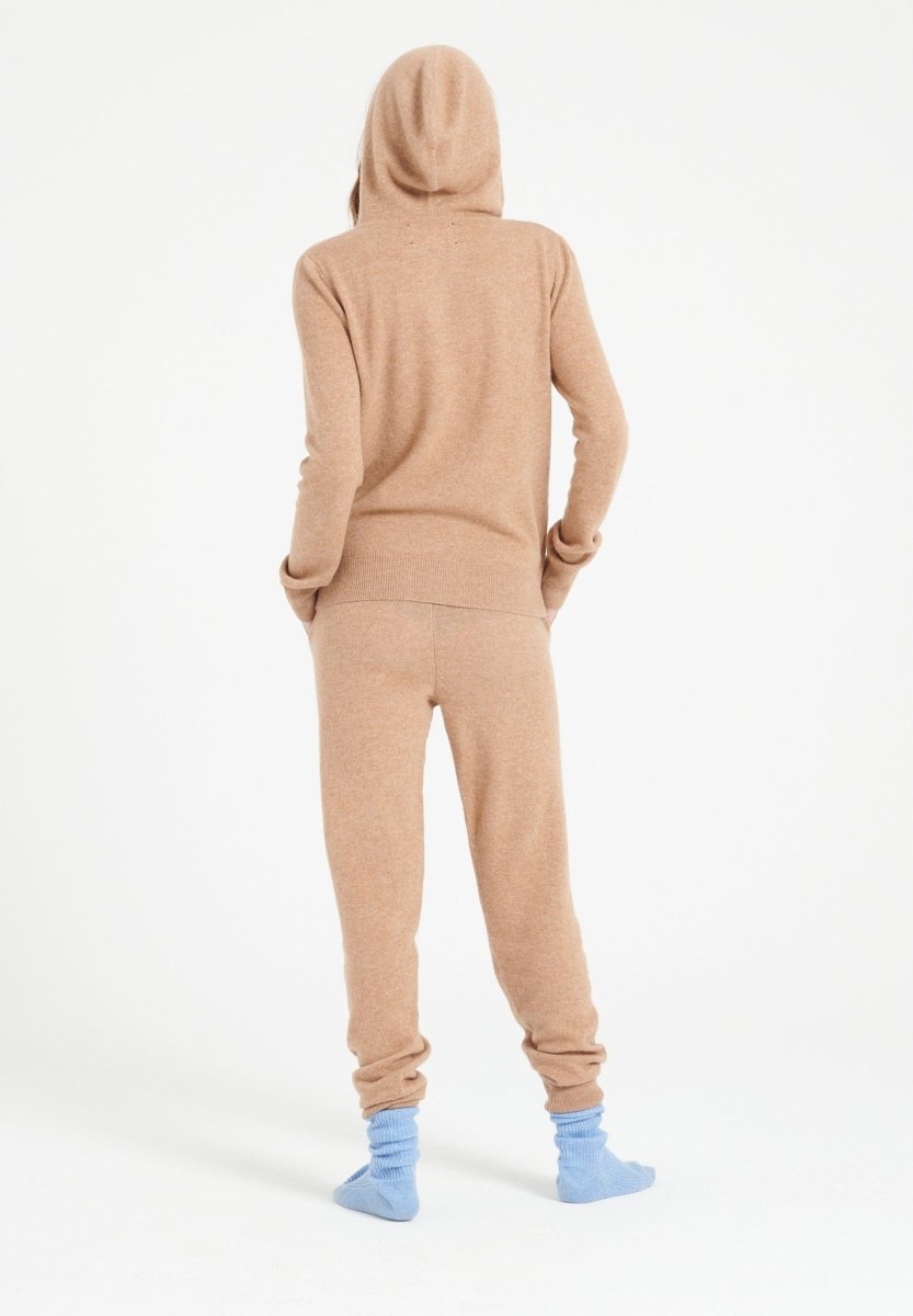 Sweat à capuche cachemire camel femme - LILLY 8