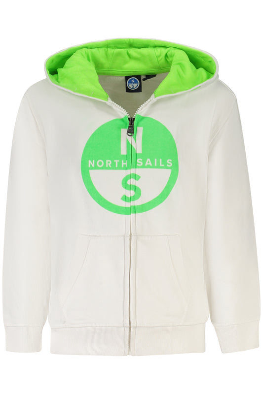 NORTH SAILS KIDS' ZIP-UP SWEATSHIRT WHITE-0